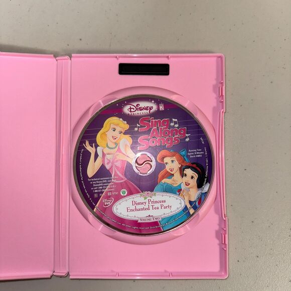 Disney Princess Sing Along Songs Vol. 2 Enchanted Tea Party Music Dvd Movie - Picture 4 of 7